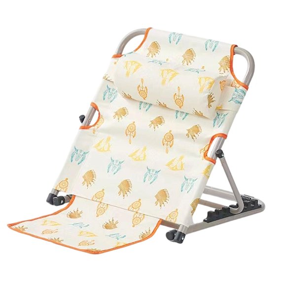 kowaku Bed Backrest Back Support Adjustable Portable Change Angle Legless recliner Chair Wedge for Reading Seating Eat Resting Beach Ethnic