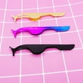 thumbnail image 4 of Eyelashes Tweezers Professional Eyelash Extension False Eyelash Applicator Tool Remover Clip Stainless Steel - Gold?¨º?Black?¨º?Assorted Color, 4 of 8