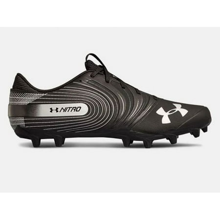 NEW Mens Under Armour Nitro Low MC Football Cleats Black / White Size 15 M