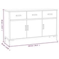 thumbnail image 4 of vidaXL Sideboard Brown 110x35x70 cm Solid Pinewood, 4 of 4