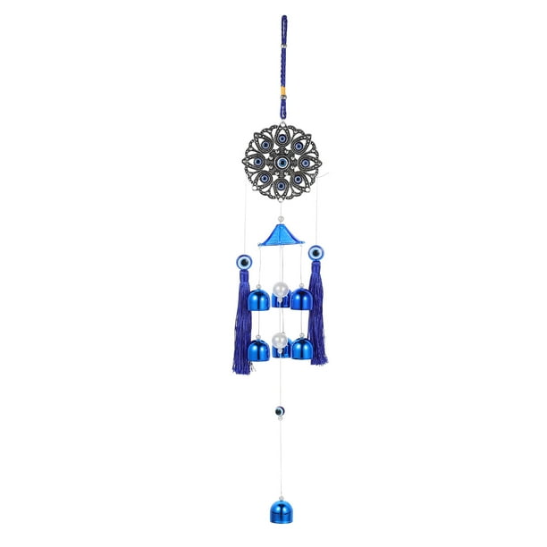 Blue Evil Eye Wind Chime Home Wind Bell Decoración Jardín Dreamcatcher Wind Bell