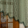 thumbnail image 5 of Sunyuer 1 Panel Lace Swag Curtains for Kitchen, Sheer Floral Embroidery Window Valances Hollow Knitted Home Decor Lace Valance Curtains for Living Room Bathroom Cafe Small Windows, 5 of 6