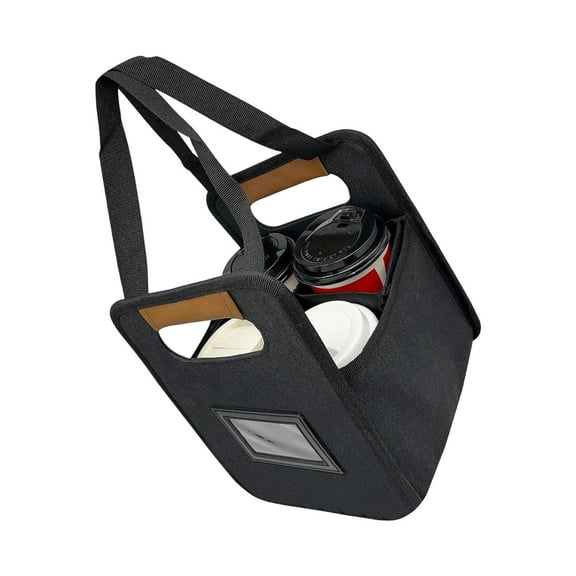 4 Cup Drink Carriers Holders With Handle Insulated Compartments And Foldable Frame For Commuting Beach Trip Outdoor