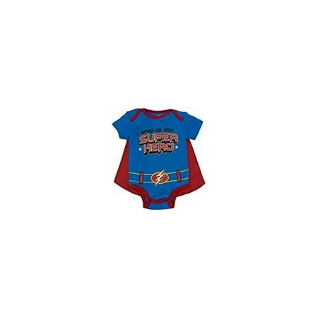 Funstuff Father's Day Super Hero Dad Infant Baby Boys' Bodysuit & Cape, Blue (0-3 Months)