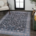 thumbnail image 3 of JONATHAN Y WASHABLE 5 x 8 Area Rug, Kemer All-Over Persian - Black/Blue, WSH104D-5, 3 of 8