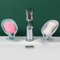 thumbnail image 3 of Fácil de Usar -- Esta jabonera es fácil de instalar, no necesita perforar, 1 ventosa de silicona extraíble en la parte inferior de la bandeja, y tiene una fuerte fuerza adhesiva, la ventosa, 3 of 5