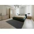 thumbnail image 5 of Ahgly Company Machine Washable Indoor Round Transitional Night Black Area Rugs, 4' Round, 5 of 7