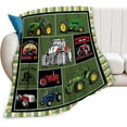 thumbnail image 3 of Tractor Throw Blanket Construction Truck Farm Tractor Blanket Gifts for Boys Girls Kids Adults Ultra Soft Cozy Fleece Warm Plush Lightweight Blanket Decor for Living Room Dorm Office 50''''X60'''', 3 of 4