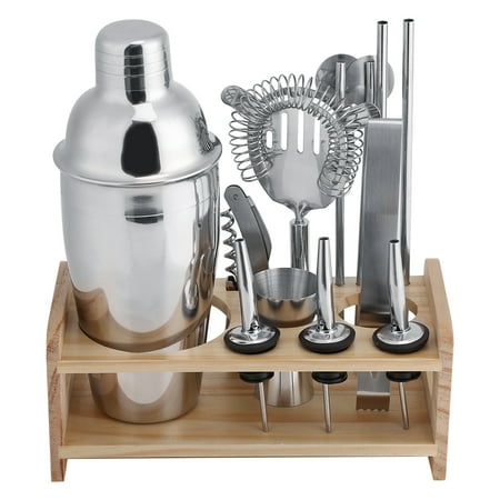 - Yosoo Cocktail Shaker Mixer Tools, Cocktail Shaker Bar Kit,12 Pcs Stainless Steel Cocktail Shaker Mixer Drink Bartender for Martini Tools Bar Set Kit