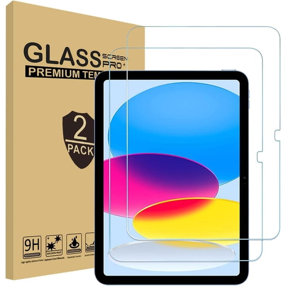 zukof 2 Pack Tempered Glass Screen Protector for iPad 11th/10th Generation (11-inch 2025/10.9 inch 2022), Tempered Glass Scratch Resistance Case Friendly 9H hardness Screen Saver