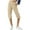 Beige, variant on ABATAB Cotton Linen Capri Pants for Women Casual Roll up Hem Crop Trousers Summer Beach Lightweight Capri Pants with Pockets