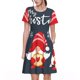 thumbnail image 1 of Disketp Three Cute Christmas Gnomes para Vestido de Manga Corta para Mujeres, Vestidos de Verano para Mujeres, Casual y Holgado para la Playa, 1 of 6