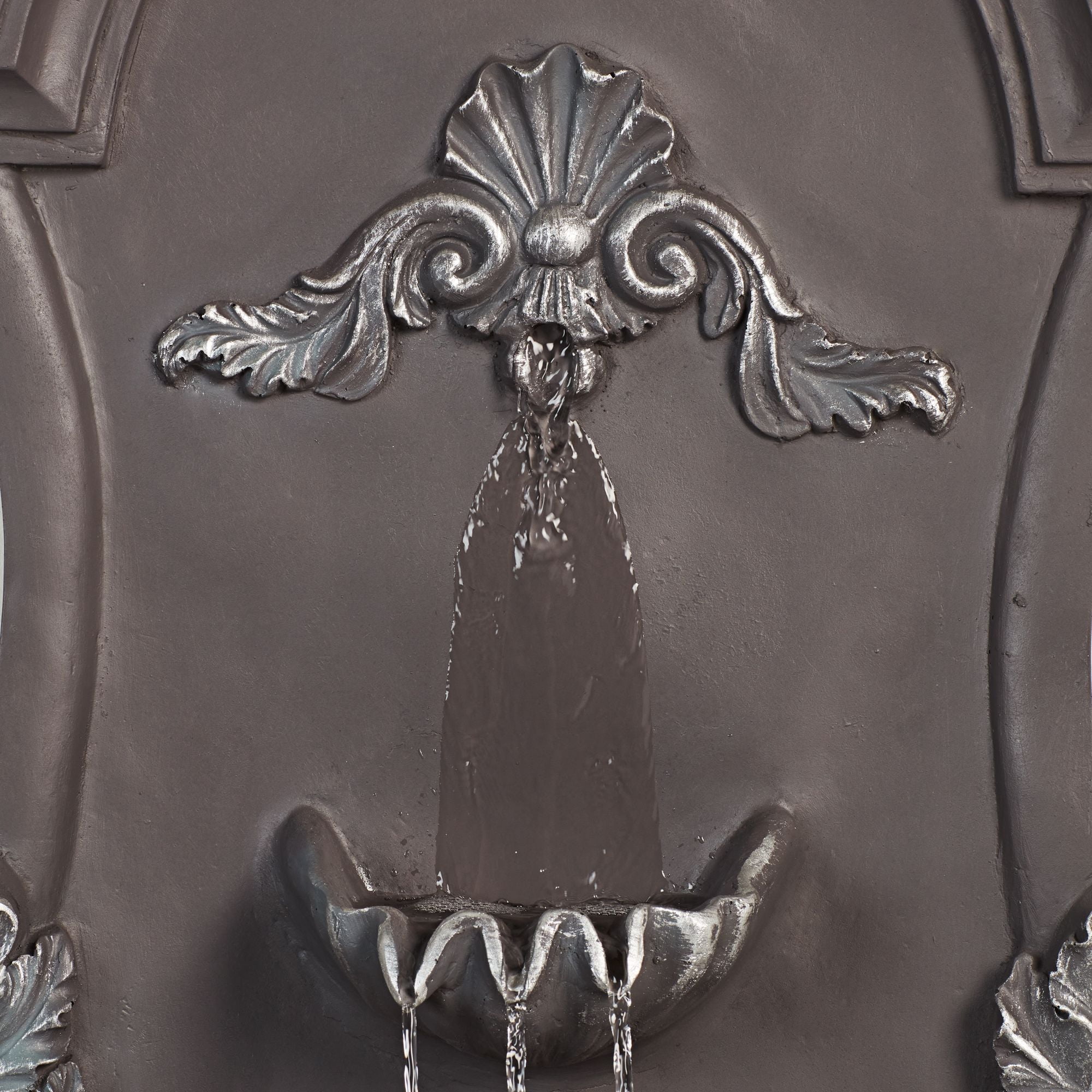 San Pablo Ornate 33" High Large Italian Indoor Outdoor Decor Gray Resin Wall Fountain Outside Garden Patio