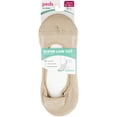 thumbnail image 3 of Peds Women's Cushion Super Low Cut No Show Liners, Shoe Sizes 5-10, 5-10W and 8-12, 3 Pairs, 3 of 6