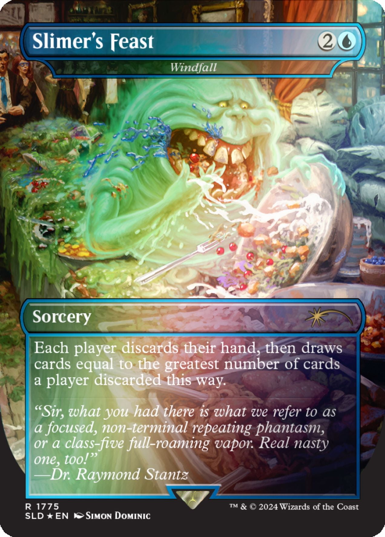 Magic the Gathering Secret Lair x Ghostbusters: Slimer Foil Edition