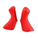 thumbnail image 1 of 2 fundas protectoras para palanca de cambios de bicicleta, puños de freno rojo, 1 of 9