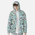 thumbnail image 2 of Fotbe pirate with funny animals Chaqueta con Protección Solar UPF 50+ para Hombre y Mujer, Camisa con Capucha y Bolsillos-Large, 2 of 7