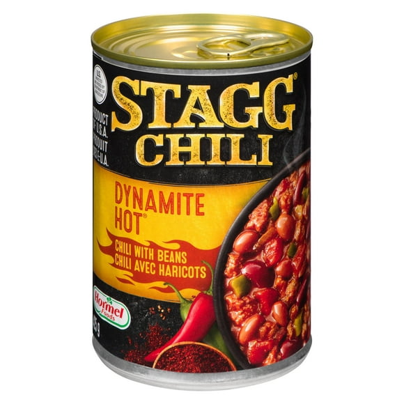 Chili avec haricots fort dynamite en conserve Chili de Stagg 425 g