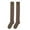 Coffee, variant on Elainilye Fashion Socks For Women Solid Knee-high Casual Winter Warm Cotton Knit Soft Stockings Gifts For Women,Brown