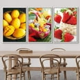 thumbnail image 3 of wall26 Framed Canvas Print Wall Art Set Mango, Dragon Fruit &amp; Strawberry Display Food Fruit Photography Realism Chic Closeup Colorful Ultra for Living Room, Bedroom, Office - 24"x36"x3, 3 of 5