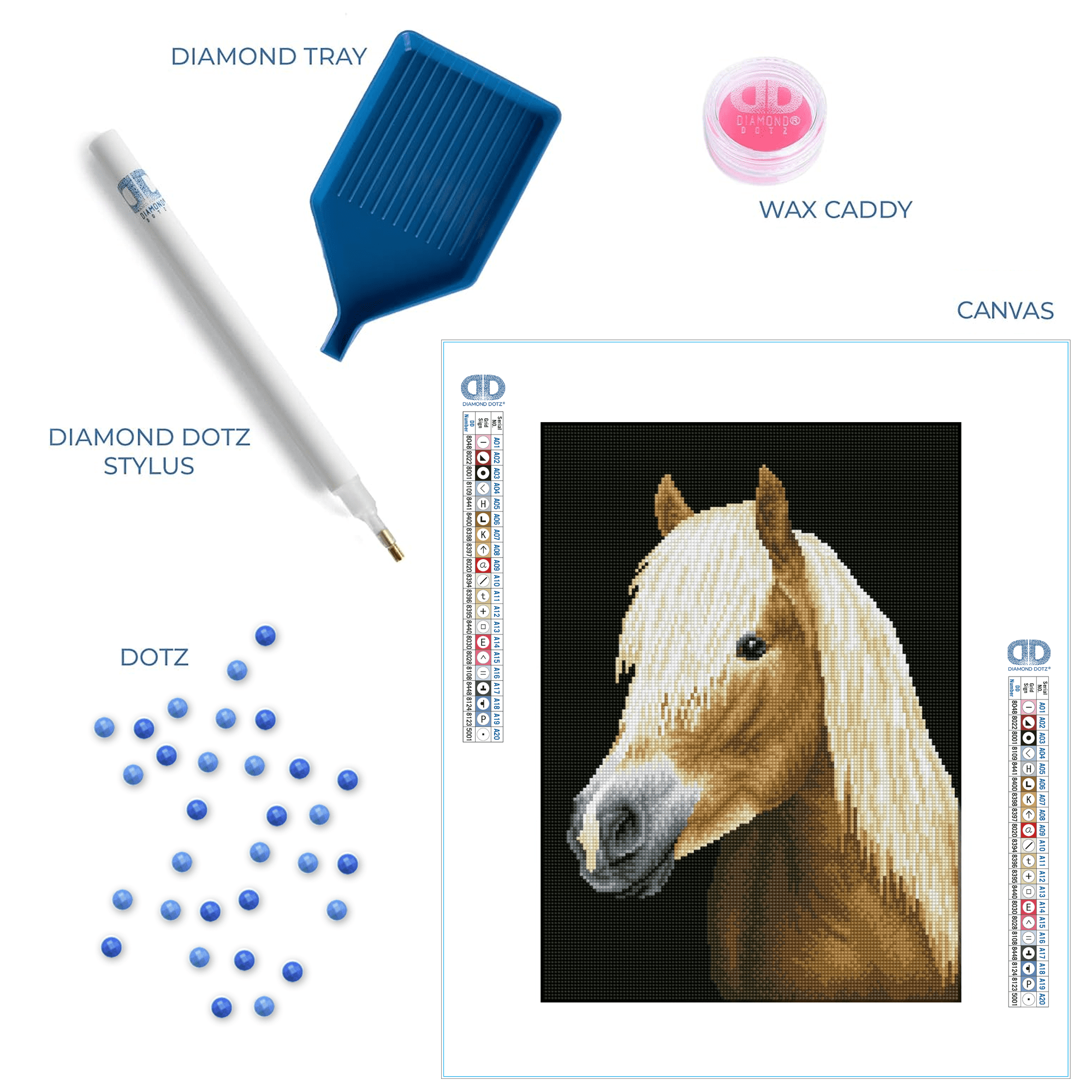 DIAMOND DOTZ® Chester Horse Diamond Painting Kit - 18.5" x 13.4"