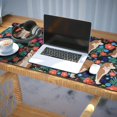 thumbnail image 3 of Long Mouse Pads for Desk,Shiba Inu Dog and Flower Floral Desk Mats on Top Of Desks, Desk Mouse Pad Extra Large with 3mm Non-Slip Base and Stitched Edge for Gaming,Office,Work,Home 35.4"x15.7", 3 of 6