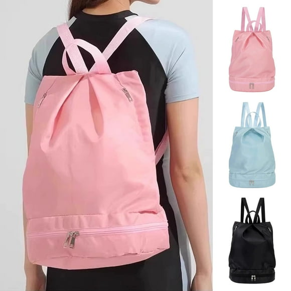 Bolsa de almacenamiento impermeable para natación | Separación en seco y húmedo | Bolsa de viaje para gimnasio | Mochila de hombro multiusos | Poliéster ligero | 38x29x17cm | Hombres Mujeres Outdoor