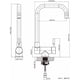 thumbnail image 5 of Grifo de cocina plegable para fregadero de ventana, grifo mezclador de agua fría y caliente de acero inoxidable con rotación de 360 grados, grifo mezclador de fregadero a prueba de óxido sin plomo, 5 of 5