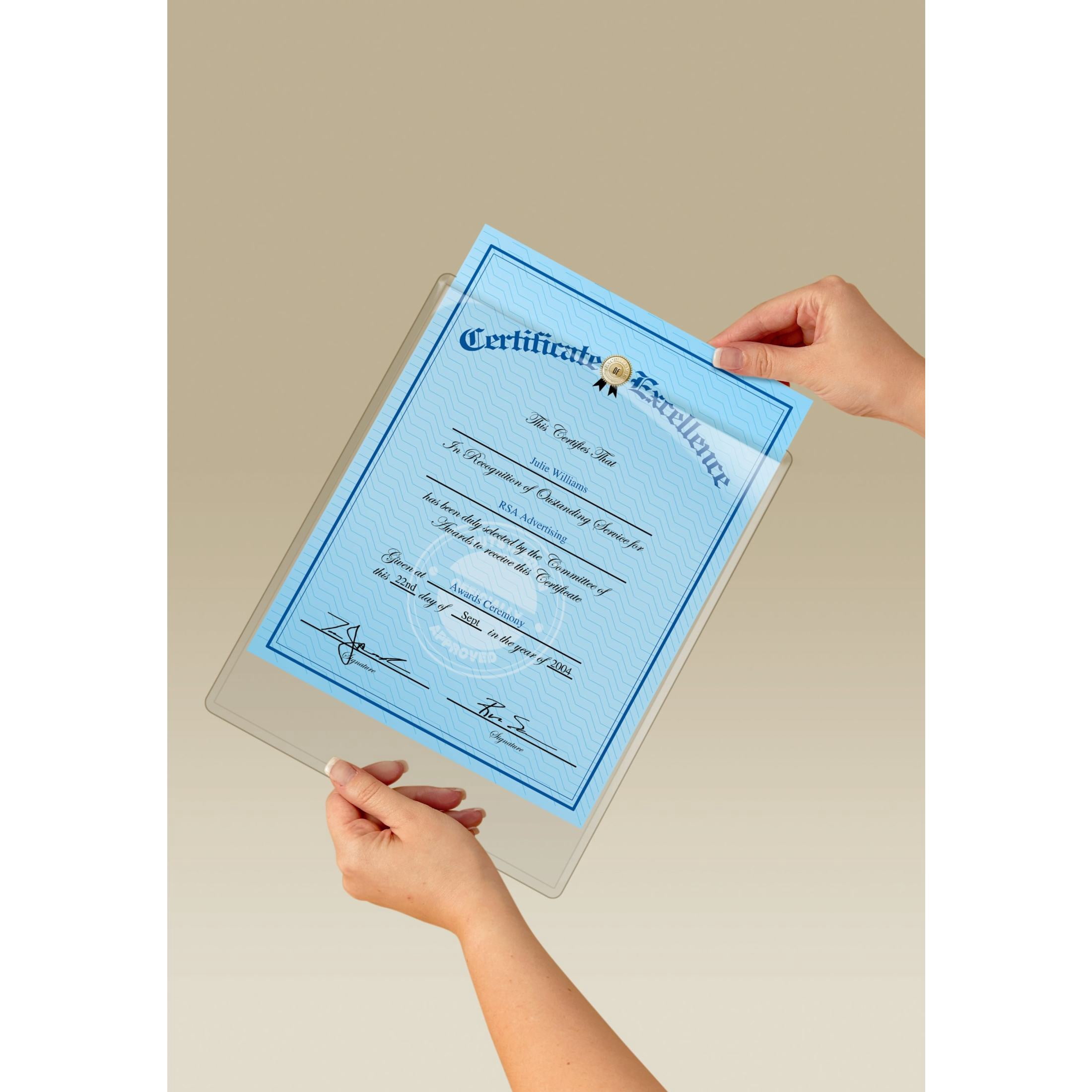 (2 pack) Scotch Display Pockets , 8.5" x 11", 1 pocket, 2 sets of Command Picture Hanging Strips