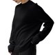 thumbnail image 3 of Suéteres de Gran Tamaño para Mujer, Conjuntos de Otoño 2025, Cuello Redondo, Mangas Largas, Jerseys de Punto A . Negro M, 3 of 10