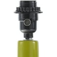 thumbnail image 2 of Livabliss Aviara Rustic Accent Table Lamp, 15-inch, Green with Gray Scalloped Shade, 2 of 5
