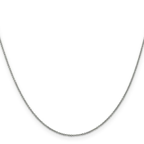 14k White Gold .9mm Cable Chain