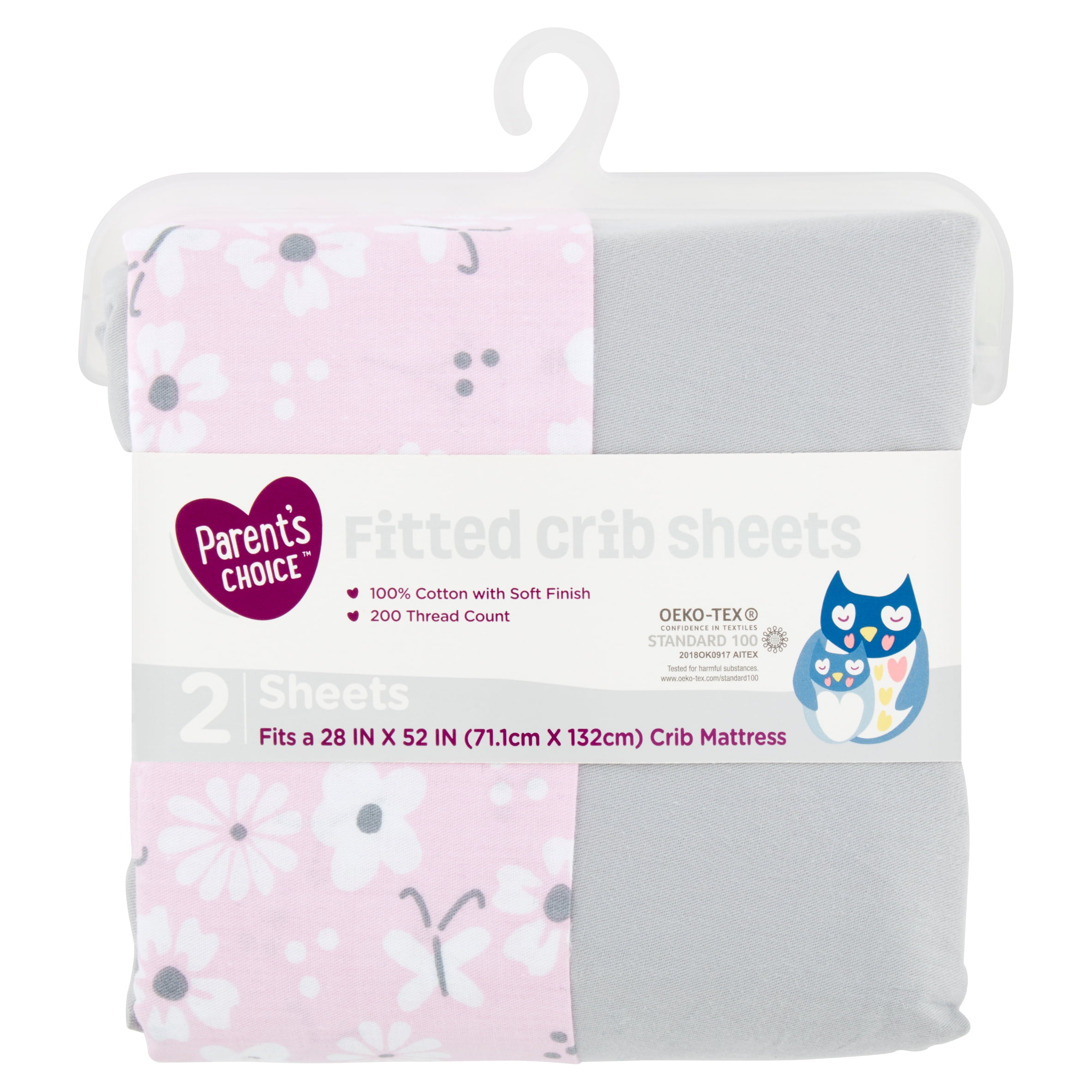 fitted crib sheets walmart