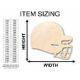 thumbnail image 2 of Unfinished Wood Baseball Helmet Silhouette - Craft- up to 46" DIY 12" / 1/4", 2 of 3