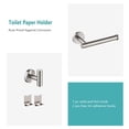 thumbnail image 5 of Beati Faucet Juego De 5 Piezas De Accesorios De Baño  Incluye Barras Para Toallas De 12 Y 24 Pulgadas, Ganchos Para Soporte De Papel Higiénico, Anillo Para Toalla, Accesorios De Baño Modernos De Acer, 5 of 5