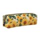 thumbnail image 1 of Fotbe Green Leaf Sunflower Estuche para Lápices de Cuero con Estampado, Estuche con Cremallera Resistente, Organizador Compacto y Elegante para Papelería, 1 of 7
