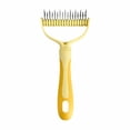 thumbnail image 2 of Pet Detangling Brush, Dog Deshedding Comb, Stainless Steel Grooming Brush, Double-Sided Density Adjustable Grooming Tool, Comfort Grip Pet Comb, for Dog Cat Knot Removal Shedding Reduction Coat Care, 2 of 6
