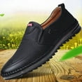 thumbnail image 3 of jjayotai Shoes for Men Men Driving Shoes Soft Leather Peas Shoes Casual Flat Non-Slip Business Shoes Flash Picks, 3 of 4