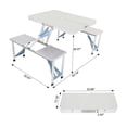 thumbnail image 3 of Hassch One Piece Folding Table and Chair Aluminum Alloy, Silver, 3 of 10