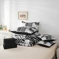 thumbnail image 6 of Feelyou Zebra Cheetah Print Bedding Comforter Set 7pcs, Fashion Leopard Animal King Bedding Sets, Teens Kids Boys Girls Reversible Bed Sheets, Breathable Home Decor, 6 of 8
