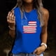 thumbnail image 2 of Camiseta holgada sin mangas con cuello redondo y estampado informal de verano para mujer Pompotops  lopia993358, 2 of 5