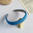 thumbnail image 1 of Bandas para el cabello Macarena acolchadas 2 cm azul, 1 of 7