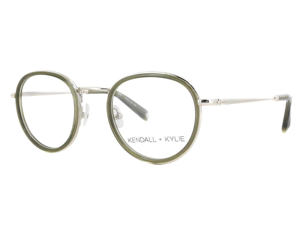 NEW Kendall & Kylie KKO115 010 46mm Black Silver Optical Eyeglasses Frame 