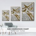 thumbnail image 4 of Four Calling Birds - Gold Leaf Holiday - Framed Gallery Wrapped Holiday Canvas - 25 x 37 - Gold Frame, 4 of 8