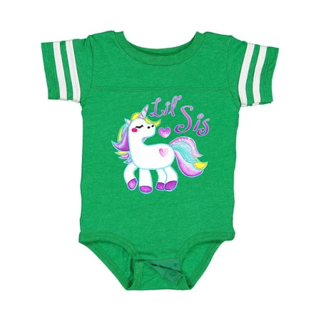 

Inktastic Lil Sis Unicorn- Little Sister Gift Baby Girl Bodysuit