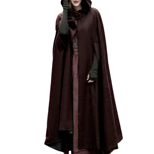 Hooded capes for winter top
