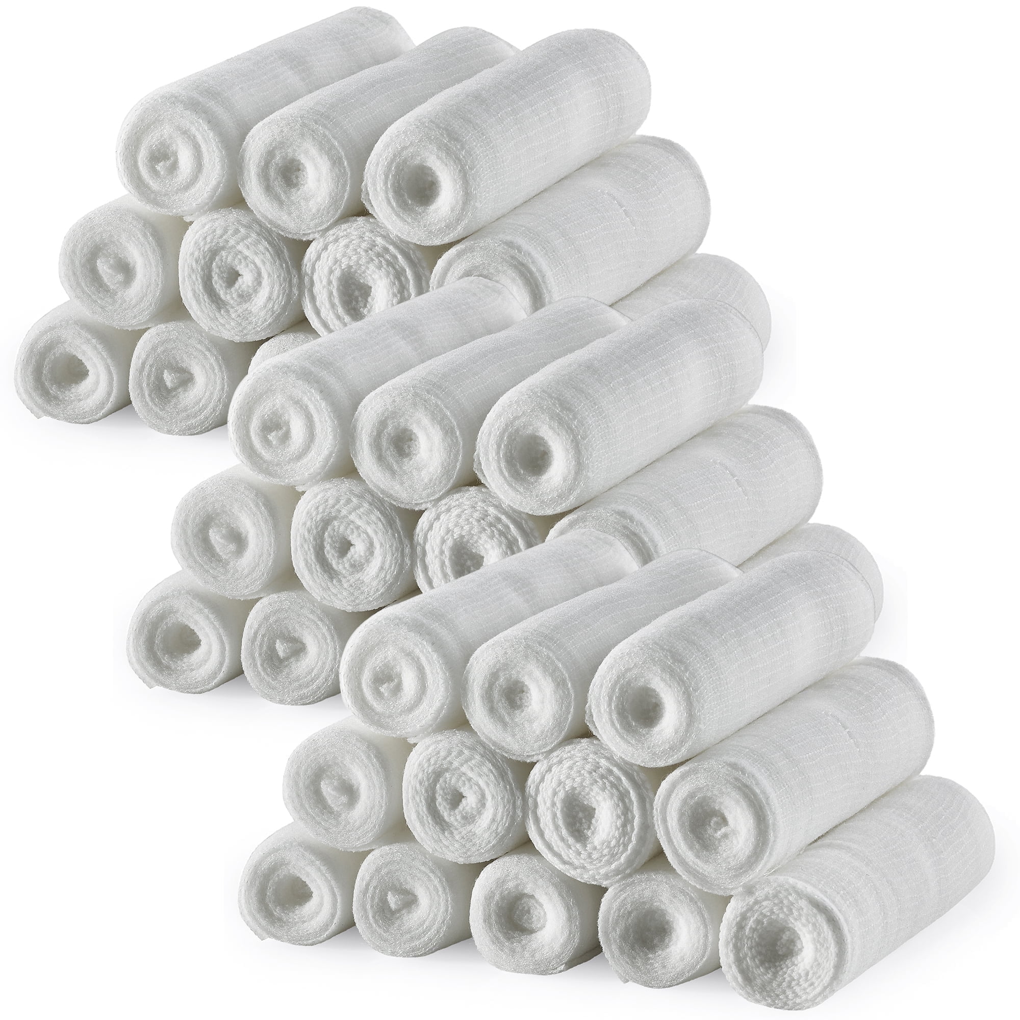 MEDca Bandage Rolls 36 Count, 4" x 4.1 Yds Medical Grade Gauze