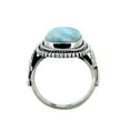 thumbnail image 4 of YoTreasure Larimar Gemstone Solid 925 Sterling Silver Designer Ring, 4 of 8