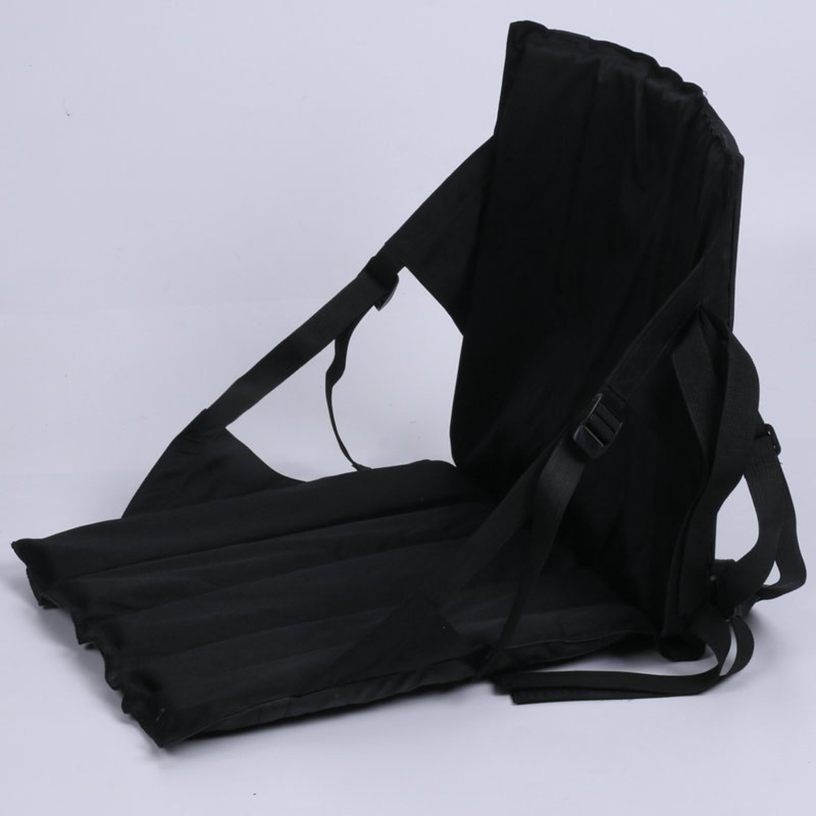 Kayak Seat Chair Pad Folding Cushion Seat for Canoeing Bleacher Boat Rafting Black