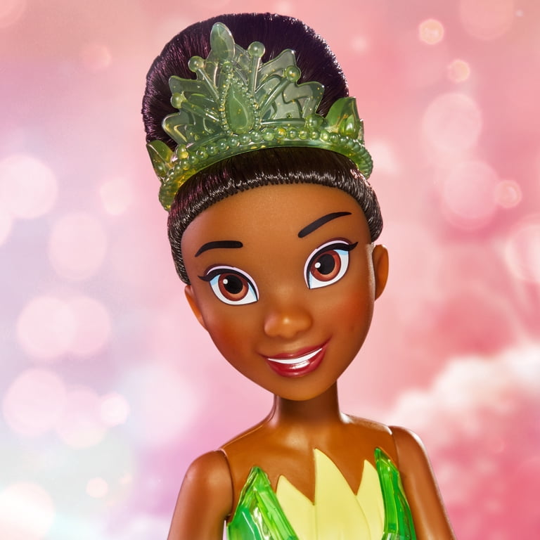 Disney Princess Royal Shimmer Tiana Doll with Stylish Black Hair and Green  Accessories - Walmart.com